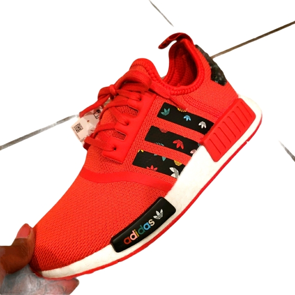 Adidas NMD R1 Women's Athletic Sneakers Red - Picture 10 of 16